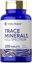 Carlyle Trace מינרלים | 200 טבליות | תוסף ספקטרום מלא | Non-GMO & Gluten Free Complex