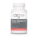 Allergy Research Group Pure ויטמין C - Ascorbic Acid, 1000 מ"ג אורגני ויטמין C, High Potency, Unbuffered, Mild Acidity, Vegetarian כמוסות - 100 Count Count