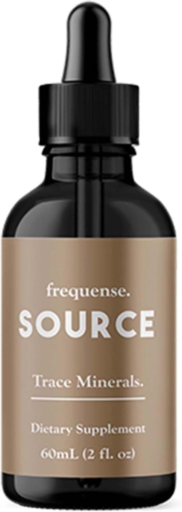 FREQUENSE - Source Trace מינרלים - אבקת מינרלים Fulvic לבריאות העצם, Absorption תזונתית, תמיכה בעור, Gut Health & Electrolytes - 60 מ"ל