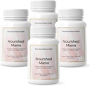 Nourished Mama Prenatal Multi ויטמין - טבעוני Multivitamin for Previewion, הריון, Postpartum ותמיכה הנקה - Iron-Free with Methylated Folate & High Dose Choline - 360 קפסולות