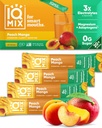 אבקת IQMIX hydrotion Electrolyte - 4in-1 פורמולה להשקה, בהירות נפשית, Mood and Recovery - Sugar-Free Drink Mix, Keto, Magnesium L-Threonate, Lion's Mane - 20 Count Peach מנגו