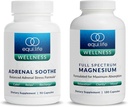 EquiLife Full Spectrum Magnesium (180 ct.) ו Adrenal Soothe (90 קפסולות) Bundle Mood & Energy Support, טבעוני, non-GMO