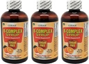 גרמה B-Complex Syrup. Dietary Supplement. בריאות העצם, צמיחה ופיתוח סיוע.סוכר חינם. Orange Flavor חבילה של 3