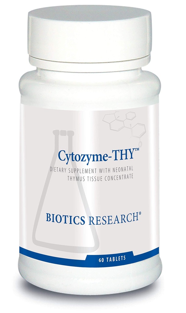 Biotics Research Cytozyme your Neonatal Thymus Concentrate, תומך בריאות של Thymus Gland, תגובה חיסונית בריאה ותהליכי נתיב, תומך במערכת החיסון 60 טבליות