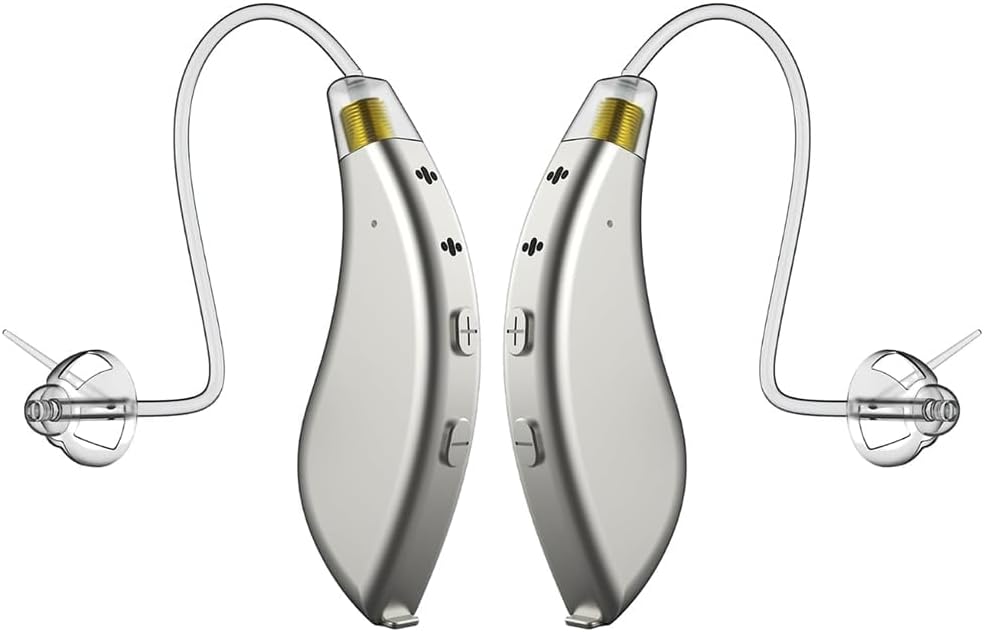 BlaidsX Pro Programmable Hearing Aids for Adults with Mobile App, השמיעה Test & Noise ביטול, שיחות עבור מבוגרים עם Bluetooth, כפול Mic & 48 DSP ערוצים