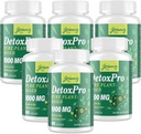 1000 MG Gentle Detox ניקוי, רעלן טבעי עבור Liver, Gut & קולון, Antioxidant & Digestive תמיכה, Zeolite, Fast-Acting Detoxification Complex for Women & Men - 480 קפסולות