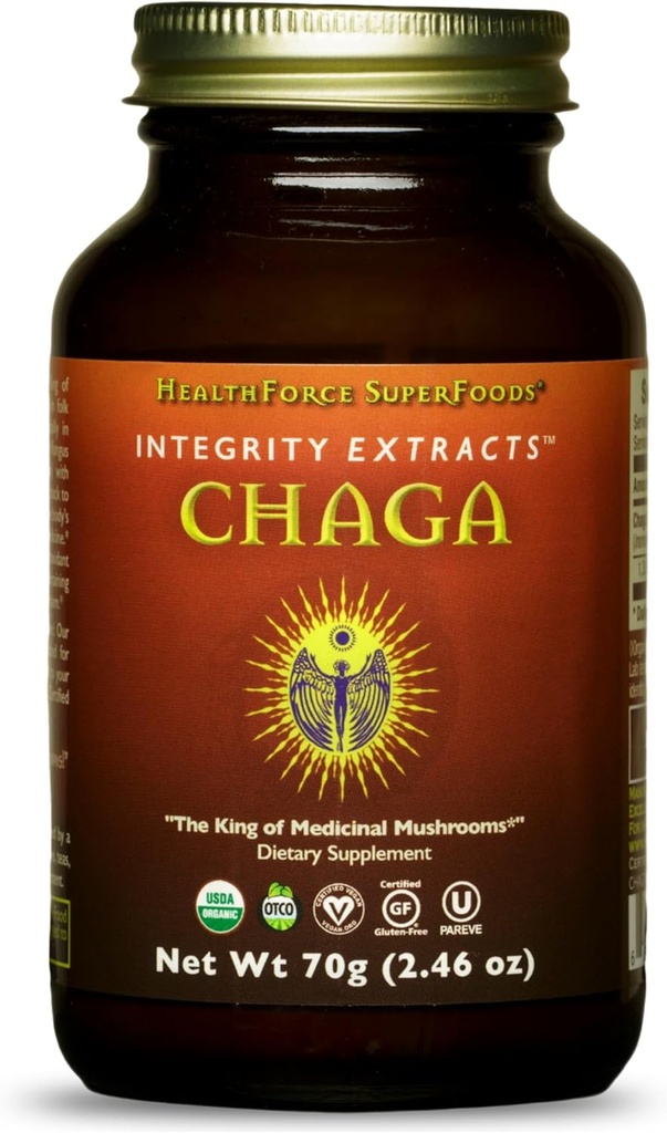 HealthForce Superfoods Integrity Extracts Chaga - אבקה - 70 גרמים
