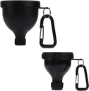 2 אבקת חלבון Pcs אבקת Container, אבקת חלבון נייד אבקת נסיעות מכיל, אבקת חלבון אבקת פאנק, שפכים בקבוקי מים עבור אבקות Mixes, Pre Workout / gym תוסף Funnel Keychain (50 מ"ל +100 מ"ל)