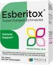 Supercharged Echinacea - 100 טבליות - Immune Support Herbal תוסף עם Wild Indigo Root & Purple Coneflower - נבדק קלינית - מיוצר בגרמניה