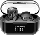 ToZO T18 Wireless Earbuds Bluetooth Headphones 5.3, IPX8 מים עמידים אוזניים Buds, 4 Mic Clear Call Long Playtime with LED Digital Display Charging Case, Stereo Bass 32 מותאם אישית EQ באמצעות APP