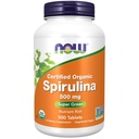 תוספי מזון עכשיו, אורגני Spirulina 500 מ"ג עם ויטמינים, מינרלים ו GLA (Gamma-Linolenic Acid), 500 טבליות
