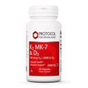 ProTOCOL for Life BALANCE - K2 MK-7 ו- D3 - תמיכה וחילונית, כוח עצם, כוח תיאבון, ירידה במשקל טבעי, תמיכה ב- Calcium Absorption - 60 ואג קפסולות
