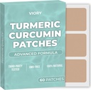 Turmeric Curcumin Patches (Pack של 60) - 100% פטך טבעי לנשים וגברים - עם Biotin - תמיכה גופנית - שיפור פורמולה