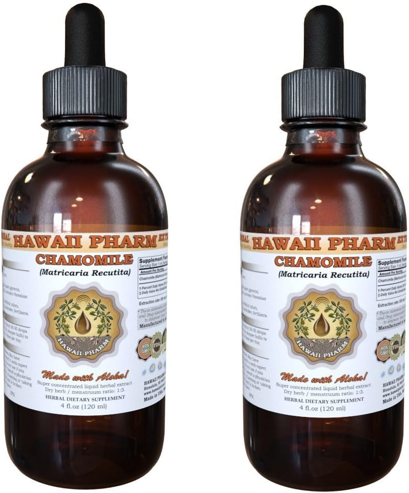 תמצית נוזלי Chamomile, Chamomile אורגני (Matricaria Recutita) Tincture תוסף 2x2 oz