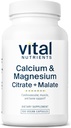 Vital Foodsents Calcium ו Magnesium | Citrate and Malate Complex
