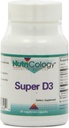 תוספי תזונה Super D3 Dietary - Bone & Immune Support, Cholecalciferol עם C & E, קפסולות צמחוניות, Gluten Free - 60 Count