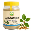 BASIC AYURVEDA Ashwagandha אבקה | תמיכה בחוזק | Stress Relief Herbal Supplement | Immunity | No Additives | Fitogenic Superfood for Smoothies, Shakes & Wellness | 7.05 Oz (200 gm)