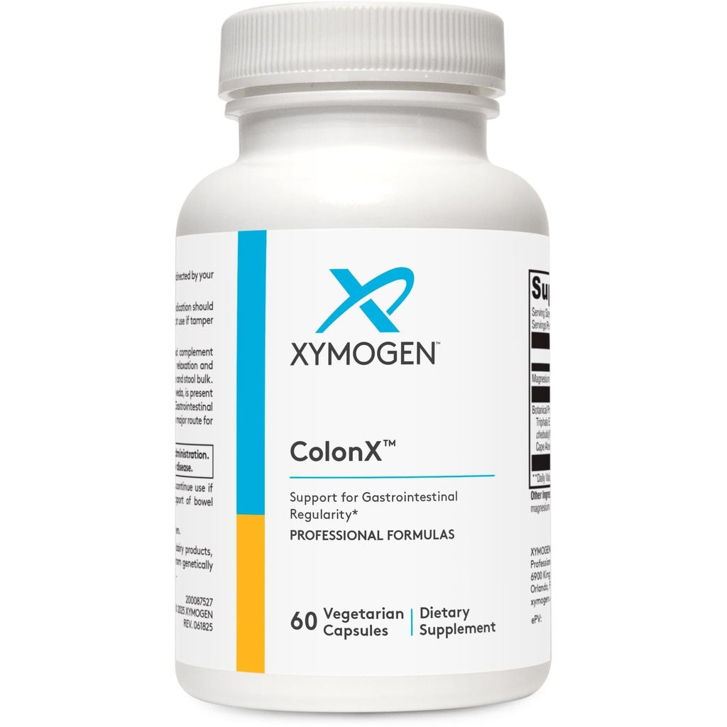 XYMOgen ColonyX - תומך GI Motility, Stool Bulk, Digestion, Assimilation, and Elimination - Triphala תוסף עם Magnesium Citrate, Cape Aloe (60 קפסולות)