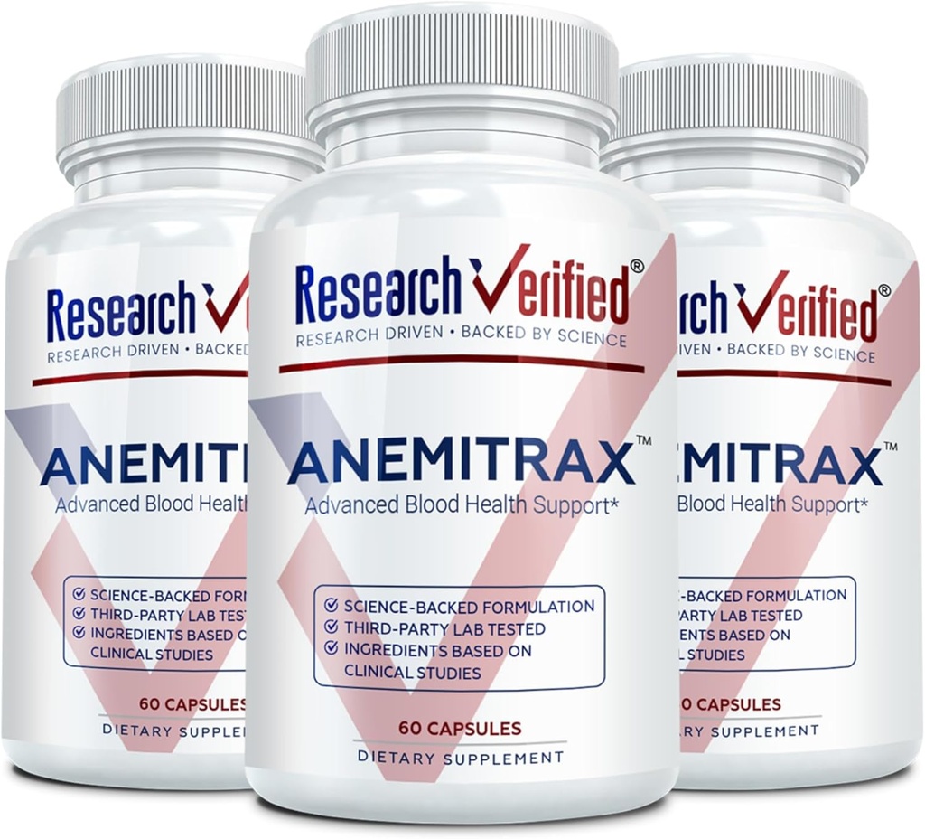 תמיכה באנמיה מאומתת - Perlenish Iron, Regulate Hemoglobin, Improve Energy - Iron, ויטמין C, ויטמין A, B12, Folate, BioPerine - 180 קפסולות טבעוניות