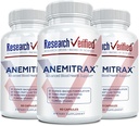 תמיכה באנמיה מאומתת - Perlenish Iron, Regulate Hemoglobin, Improve Energy - Iron, ויטמין C, ויטמין A, B12, Folate, BioPerine - 180 קפסולות טבעוניות