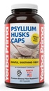 Yerba Prima Psyllium Husks Caps, 625 מ"ג, 400 קפסולות - סיבים טבעיים לגברים ונשים - תמיכה רגילה