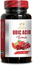 תמיכה אמריקאית - תמיכה רגילה Uric Acid עם פלט Tart Cherry, Uric Acid Flush & Joint Support Pills, Uric Acid ויטמין - 1 בקבוקי 60 קפסולות