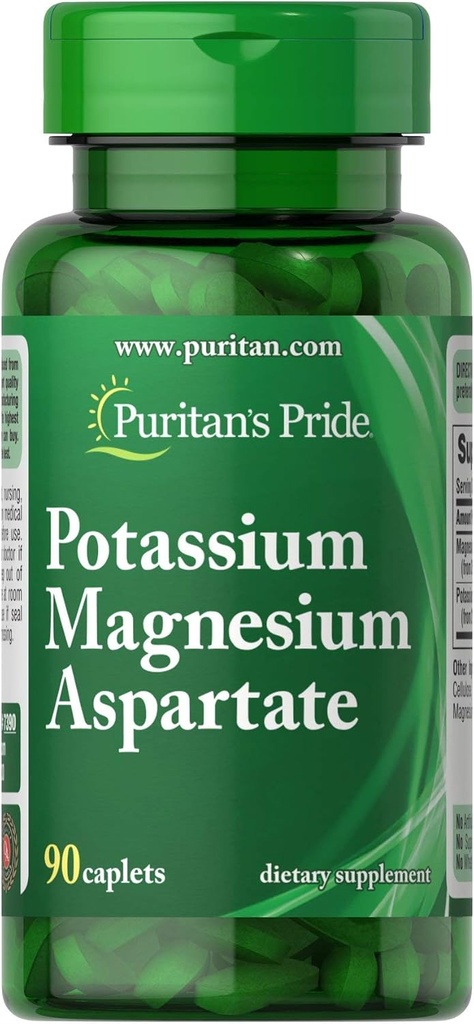 גאוותו של פוריטאן מגנסיום Aspartate-90 Caplets