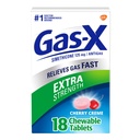 Dulcolax Overnight Relief Laxative Tablets, Bisacodyl 5 מ"ג, 50 Count & Gas-X תוספת כוח צ'אונדז גז, Simethicone 125 מ"ג, Cherry Flavor - הרוזן Bundle 18