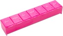 EZY DOSE Weekly (7-Day) Daily Pill Case, Medicine Planner, ויטמין אורגן, תוסף המכיל, נוח וקל לשימוש, השוואתיות גדולות, פינק, Travel-Friendly, Made in the USA, BPA Free Container