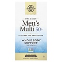 Solgar One Daily Men's Multi 50+ Whole Body Support for Men 50 and Older Highly Absorbable נדחה לב, אנרגיה, מתח, שרירים, עצמות, תמיכה בוויטמין 60 קפסולות טבעוניות, 60 משרתים