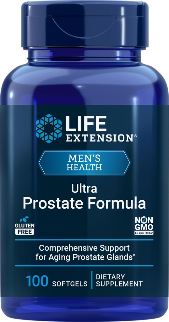 Life Extension Ultra Prostate Formula, 100 Softgels, תוסף טבעי לגברים