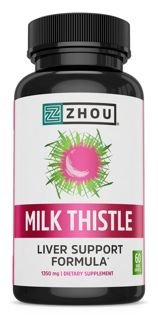 ג'ואו חלב Thistle - Liver Health Supplement, Silymarin Milk Thistle Extract & Dust for Men & Women, Herbal Cleanse Support, Metabolic Health - 60 קפסולות צמחוניות