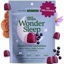 Plant People WonderSleep Mushroom Gummies תוסף לשינה, No Melatonin with Reishi Super Mushrooms, Wild Elderberry Flavor, Sugar-Free (60 Count)