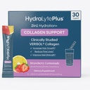 Hydralyte Verisol Collagen Packets with Electrolytes, hydrotion Packets עם קולג'ן לנשים וגברים, אבקת אלקטרוליט עם קולג'ן עבור נסיעות ושיקום יומי עם ויטמין C (30 הרוזן)
