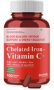 אםra Carbamide Forte Chelated Iron עם ויטמין C, B12, Folic Acid & Zn - 100 טבליות