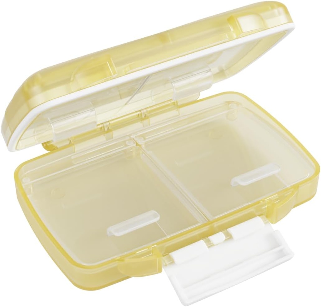 EZY DOSE Moisture-Proof Pill Case, Medicine Planner, ויטמין אורגן Box, Travel-Friendly, Latch-Closure to Secure Contents, 4 השוואה אישית של מספר גדלים עם חותם חזק, קטן, קרם, קטן, קרם