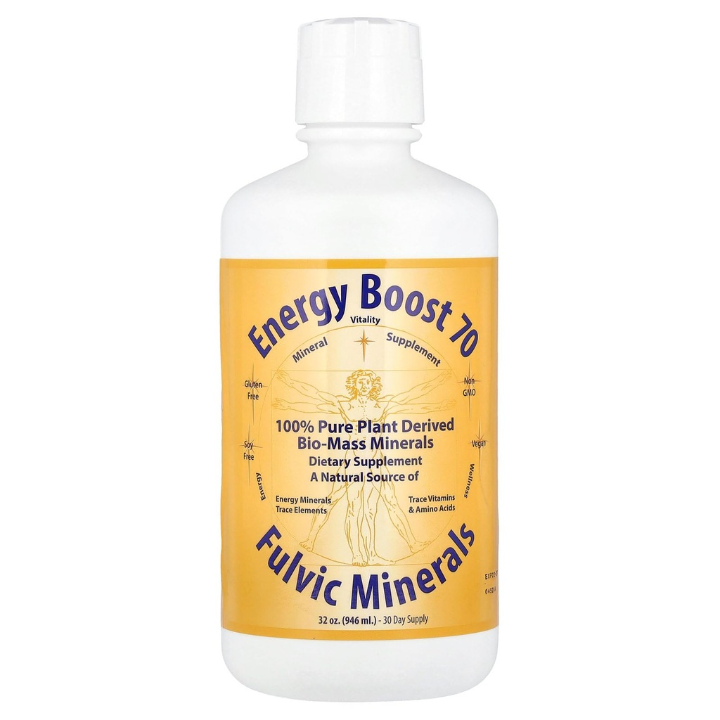 אנרגיה Boost 70 Morningstar מינרלים, Fulvic מינרלים, 32 oz (946 מ"ל)