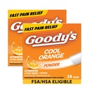 אבקת כאבי ראש נוספים של Goody, Cool Orange Flavor Dissolve Packs, 24 Individual Packets (2 Pack)