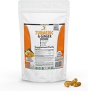 כורכומין Turmeric Curcuminoids עם ג'ינג'ר, BioPerine Black Pepper, 95% Curcuminoids, 95% סטנדרטי Curcuminoids ו bioperine עבור Potency & Absorption, תוסף Tumeric, המיוצר בארה"ב - 100 קפסולות Veggie
