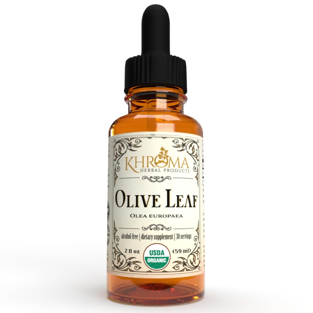 Khroma Herbal Products Organic Leaf - 2 oz נוזל בבקבוק זכוכית - 30 משרתים