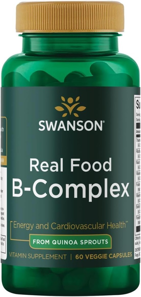 סוונסון Real Food ויטמין B-Complex 60 ואג קפסולות