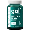 Goli Matcha Mind Gummies - 60 Count - Green Tea Leaves אבקת עם Cognizin עבור Focus, תשומת לב ובריאות המוח, טבעוני, Non-GMO, Gluten-Free & Gelatin חינם.