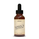 הפתרון של Lugol 2% 1oz Glass Dropper מכיל Potassium Iodide ו Iodine, 30 מ"ל