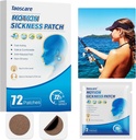 מחלה התנועה פאטס, ים חולה פטך עבור Cruise, Non-Drowsy, Car/Ships/Airplane/Amusement Park Trip Sick Relief, Travel Essentials for Kids and Adults (72 Count)