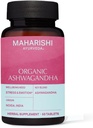 אורגני Ashwagandha | 60 טבליות צמחיות - 500 מ"ג ea. | Stress ManagementTM | מקדם Stamina & Energy