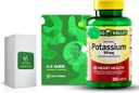 Potassium 99 מ"ג, 250 Caplets Bundle עם ויטמינים ומינרלים בלעדיים A עד Z - Better Light &Spring Guide