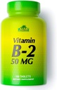 ALFA VITAMINS ויטמין B2 (Riboflavin) 50 מ"ג תוסף, תומך ייצור אנרגיה, עור, עיניים ובריאות קוגניטיבית, Non GMO, Gluten Free, Dietary for Daily Health and Well-Being 100 Tablets