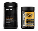 OnNIT Premium Alpha Brain Bundle - Nootropic Brain Supplement (90 Ct) + Black Label Citicoline Mental Speed, Attention & Cognitive Support תוסף (80 Ct) - מקדם מיקוד, ריכוז וזיכרון