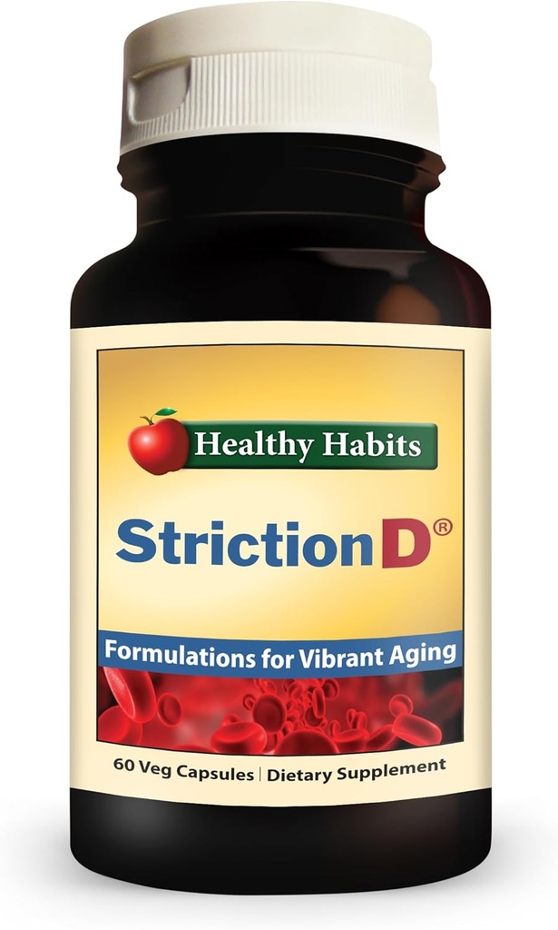 הרגלים בריאים StrictionD עם Glucohelp Banaba לחלץ Ceylon Cinnamon & Crominex 3