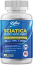 Satic Nerve הקלה: תוספת תמיכה מתקדמת עבור Sciatica -פוט Alpha Lipoic Acid & Turmeric & Turmeric & Herbal Relief Ingredients - Made in USA, 120 קפסולות (Pack of 1), Unflavored)